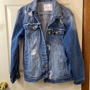 KanCan distressed denim jacket from Maurice’s.